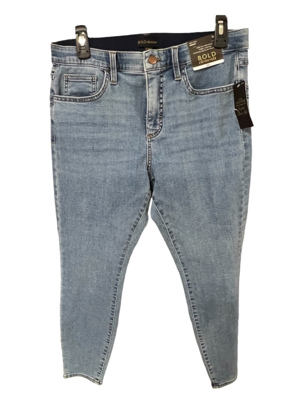 NWT Bold Elements Cut to Curve Tummy Control Skinny Jeans | Size 12S